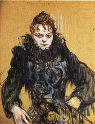Woman with a Black Boa, Henri De Toulouse-Lautrec